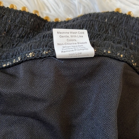 DORADO Women’s Ribbed Tankini and Bikini Set black and gold sequin size Medium - Picture 8 of 15